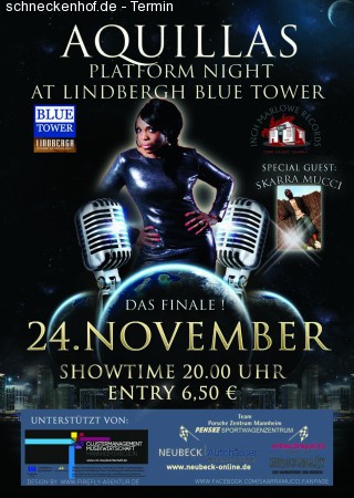 Aquillas Platform Night Werbeplakat