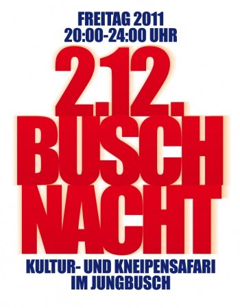Buschnacht Im Nelson Werbeplakat