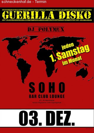 Guerilla Disko Werbeplakat