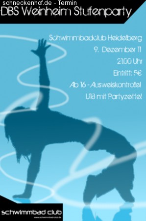 Stufenparty DBS Weinheim Werbeplakat
