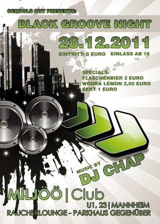 Black Groove Night Werbeplakat