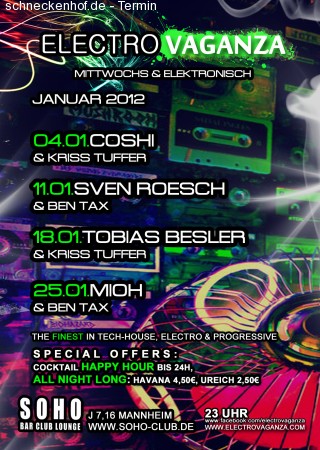 Electrovaganza Werbeplakat