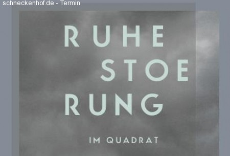 Ruhestöhrung im Quadrat Werbeplakat