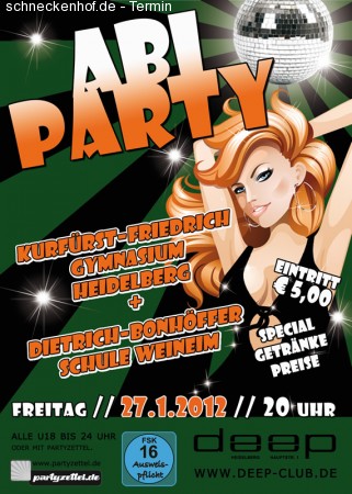 Abi-Party Werbeplakat