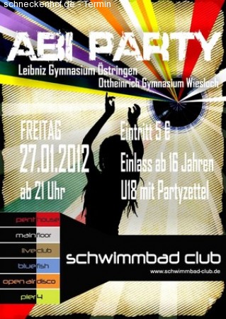 ABI Party Werbeplakat