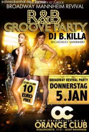 R&B Groove Party Werbeplakat