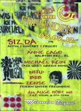 Feiern unter Freunden Werbeplakat