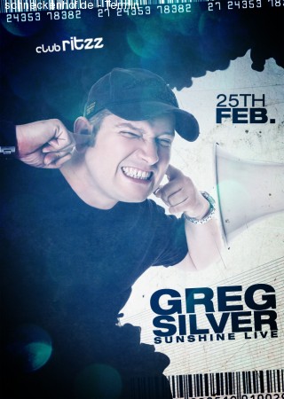 Club Ritzz - Greg Silver Werbeplakat