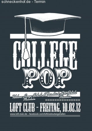 College Pop Werbeplakat