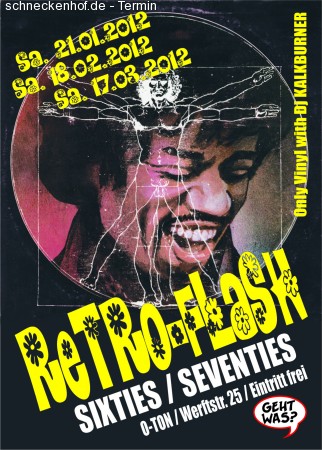 Retro Flash Party Werbeplakat