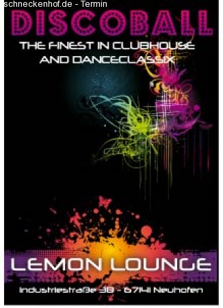 Discoball Werbeplakat