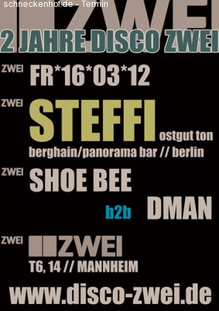 2 Jahre Disco Zwei ! Werbeplakat