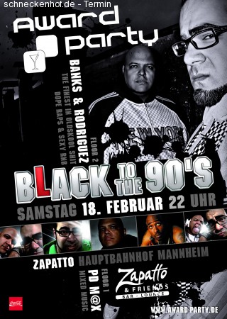 Award Party::Black to The 90s: Werbeplakat