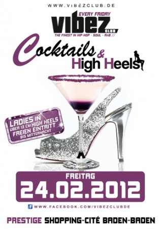 Cocktails & High Heels Werbeplakat