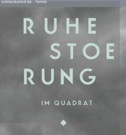 Ruhestöhrung im Quadrat Werbeplakat