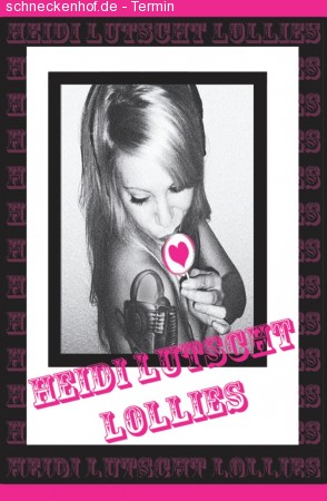 Heidi Lutscht Lollies Werbeplakat