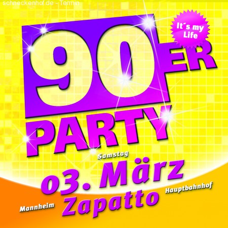 90er Party Werbeplakat