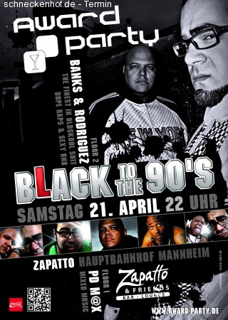 Award Party::Black to The 90s: Werbeplakat