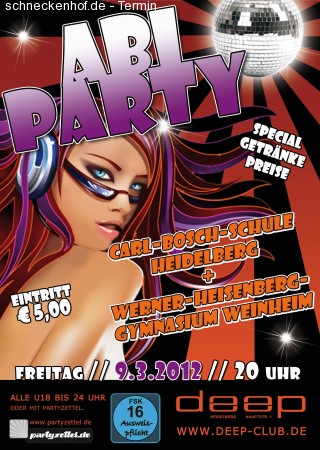 ABI Party Werbeplakat