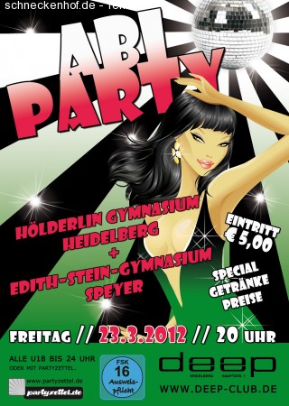 ABI Party Werbeplakat