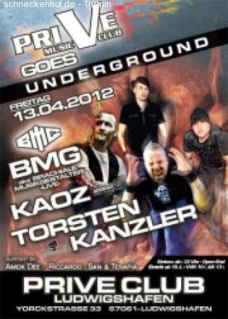 Prive Club goes Underground Werbeplakat