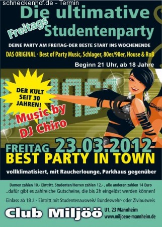 Die Ultimative Studentenparty Werbeplakat