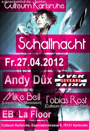 Schallnacht @ Culteum Karlsruh Werbeplakat