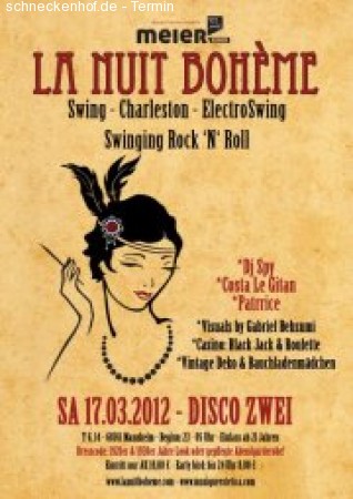 La Nuit Bohème Werbeplakat