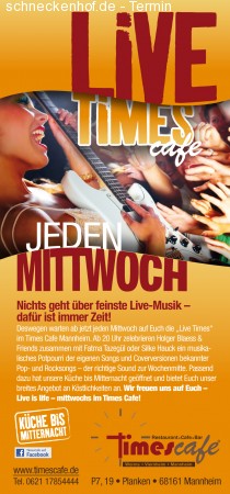 Live Times mit Holger Blaess Werbeplakat