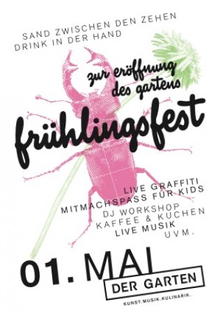 Der Garten - Saisoneröffnung Werbeplakat