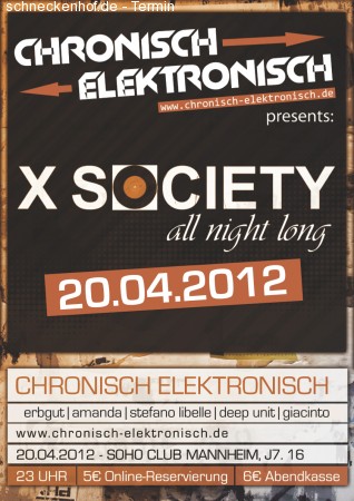 Chronisch Elektronisch Werbeplakat