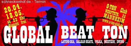 Global Beat Ton Werbeplakat