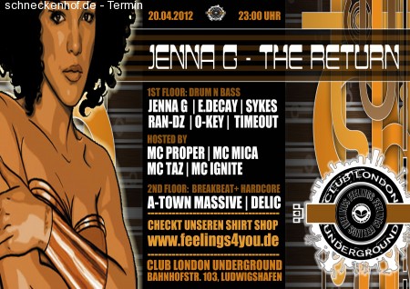 Feelings: Jenna G - The Return Werbeplakat
