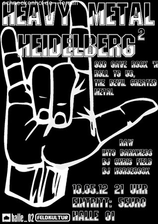 Heavy Metal Heidelberg Werbeplakat