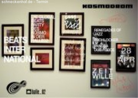 Beats intern. mit Pangea Dub Werbeplakat