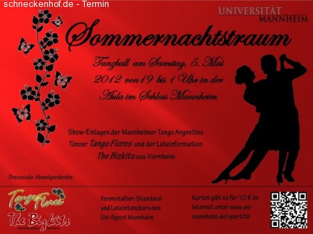 Sommernachtstraum - Tanzball Werbeplakat