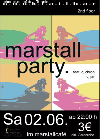 Marstallparty Werbeplakat