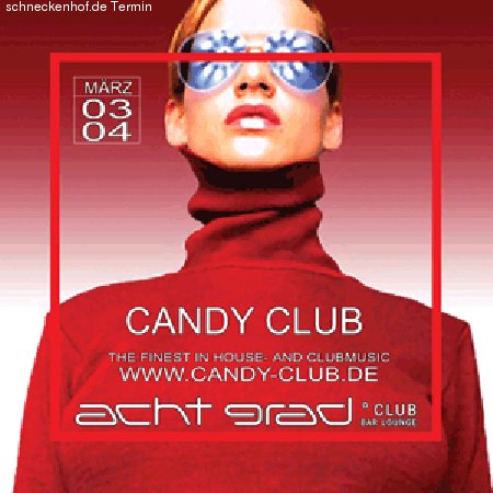 Candy Club im 8grad Werbeplakat