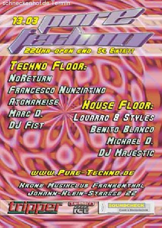 Pure Techno Werbeplakat