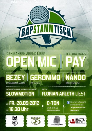 Rapstammtisch Werbeplakat