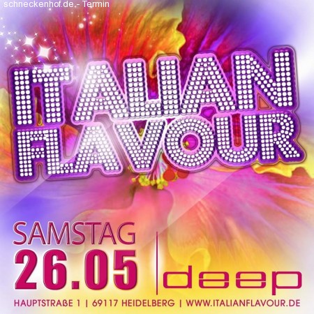 Italien Flavor Werbeplakat