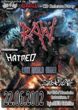 Rawzilla CD Release Party Werbeplakat