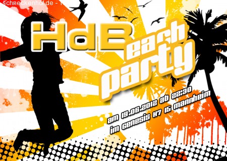 BeAch-Party Werbeplakat