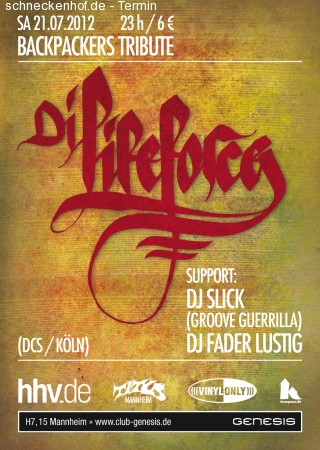 Backpackers Tribute Werbeplakat