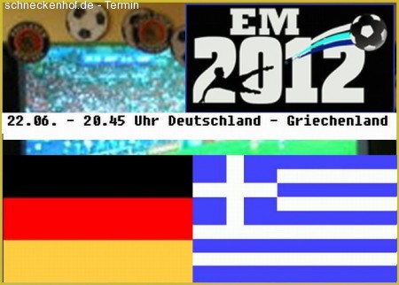 EM Fußballparty D vs G Werbeplakat