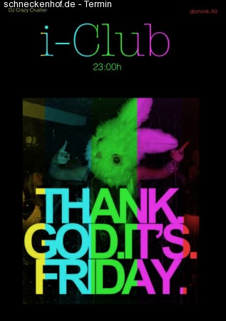 T G I F (Thank God its Friday) Werbeplakat