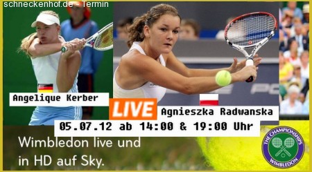 Wimbledon Ladys Halbfinale Werbeplakat