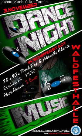 DANCE NIGHT-FSV Schifferstadt Werbeplakat