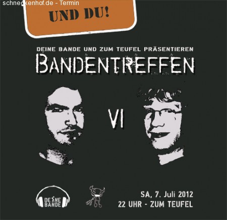 Bandentreffen und DU Werbeplakat