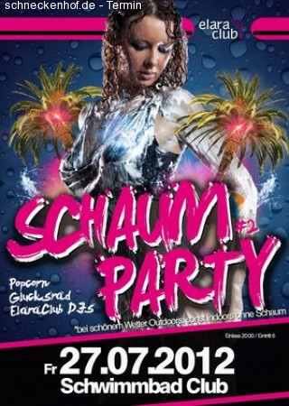 Schaumparty Werbeplakat